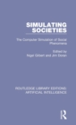 Simulating Societies : The Computer Simulation of Social Phenomena - Book