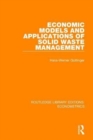 Economic Models and Applications of Solid Waste Management - Book