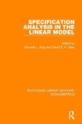 Specification Analysis in the Linear Model - Book