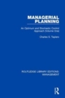 Managerial Planning : An Optimum and Stochastic Control Approach (Volume 1) - Book