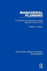Managerial Planning : An Optimum and Stochastic Control Approach (Volume 2) - Book