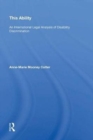 This Ability : An International Legal Analysis of Disability Discrimination - Book