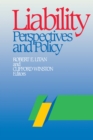 Liability : Perspectives and Policy - Book