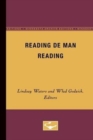 Reading De Man Reading - Book