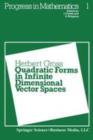 Quadratic Forms in Infinite Dimensional Vector Spaces - Book