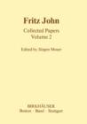 Fritz John Collected Papers : Volume 2 - Book