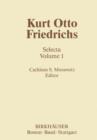 Kurt Otto Friedrichs : Selecta Volume 1 - Book