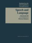 Speech and Language - Book