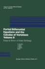 Partial Differential Equations and the Calculus of Variations : Essays in Honor of Ennio De Giorgi - Book