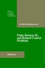 Finite Horizon H  and Related Control Problems - Book