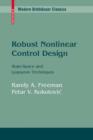 Robust Nonlinear Control Design : State-Space and Lyapunov Techniques - Book
