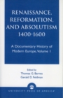Renaissance, Reformation, and Absolutism 1400-1600 - Book