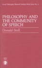 Philosophy and the Community of Speech - Book