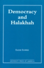 Democracy and the Halakhah - Book