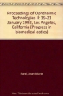 Ophthalmic Technologies Ii - Book