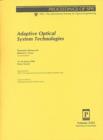 Adaptive Optical System Technologies - Book
