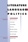 Literature, Language, and Politics - Book