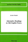 Alternative Readings in Old English Poetry - Book