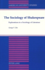 The Sociology of Shakespeare - Book