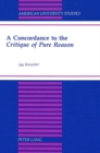 A Concordance to the Critique of Pure Reason - Book