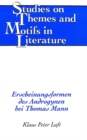 Erscheinungsformen des Androgynen Bei Thomas Mann - Book