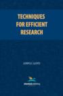 Techniques for Efficient Research - Book
