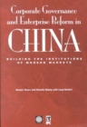 Corporate Governance and Enterprise Reform in China : Building the Institutions of Modern Markets - Book