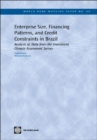 Enterprise Size, Financing Patterns, and Credit Constraints in Brazil : Analysis of Data from the Investment Climate Assessment Survey - Book