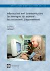 Information and Communication Technologies for Women's Socioeconomic Empowerment - Book