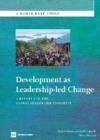 Development as Leadership-led Change : A Report for the Global Leadership Initiative - Book