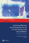 Achieving Effective Social Protection for All in Latin America and the Caribbean : From Right to Reality - Book