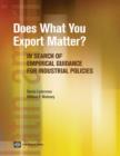 Does What You Export Matter? : In Search of Empirical Guidance for Industrial Policies - Book