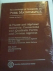 $K$-Theory And Algebraic Geometry: Connections With Quadratic Forms And Division Algebras - Book