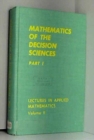 Mathematics of the Decision Sciences, Part 1 - Book