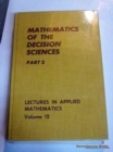 Mathematics of the Decision Sciences, Part 2 - Book