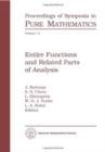 Entire Functions and Related Parts of Analysis - Book
