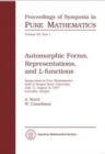 Automorphic Forms, Representations and L-functions - Book