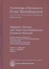 Algebraic Groups and Their Generalizations, Part 1 : Summer Research Institute - Book