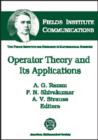 Operator Theory and Its Applications - Book