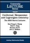 Conformal, Riemannian and Lagrangian Geometry : The 2000 Barrett Lectures - Book