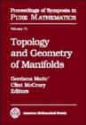 Topology and Geometry of Manifolds - Book