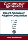 Recent Advances in Adaptive Computation - Book