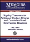 Rigidity Theorems for Actions of Product Groups and Countable Borel Equivalence Relations - Book