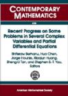 Recent Progress on Some Problems in Several Complex Variables and Partial Differential Equations - Book