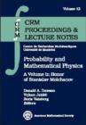 Probability and Mathematical Physics : A Volume in Honor of Stanislav Molchanov - Book