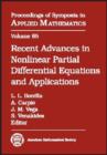 Recent Advances in Nonlinear Partial Differential Equations and Applications - Book