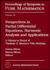 Perspectives in Partial Differential Equations, Harmonic Analysis and Applications : A Volume in Honor of Vladimir G. Maz'ya's 70th Birthday - Book