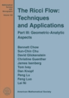 The Ricci Flow: Techniques and Applications : Part III: Geometric-Analytic Aspects - Book