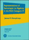 Representations of Semisimple Lie Algebras in the BGG Category O - Book