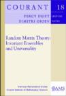 Random Matrix Theory : Invariant Ensembles and Universality - Book